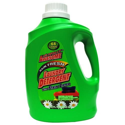 4 Pieces of Awesome 3x Laundry Detergent 64 Loads Rain Fresh 100 Ounces