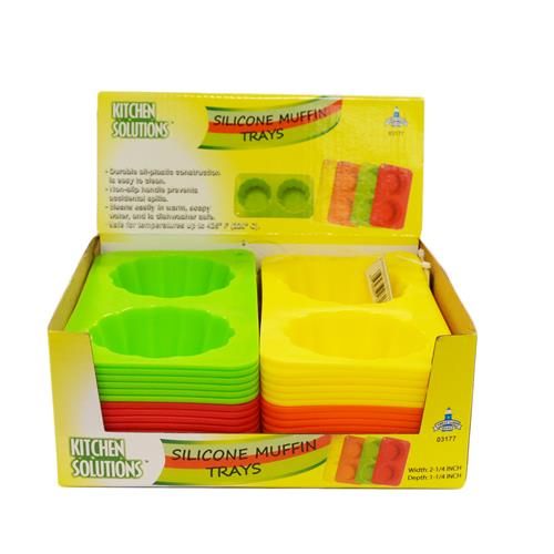 24 Wholesale Silicone Muffin Trays
