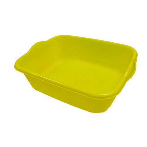 48 Wholesale Plastic Rectangular Dishpan Assorted Colors