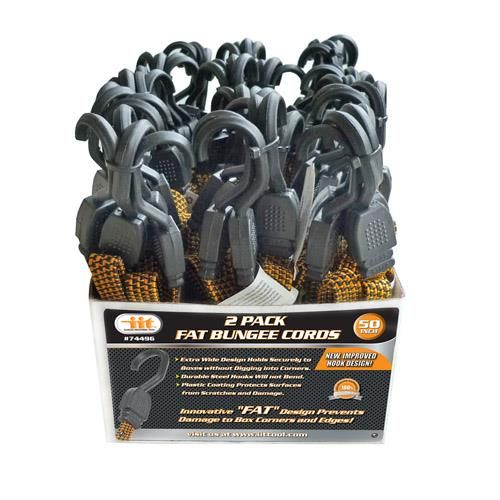 18 Wholesale 2 Pack Fat Bungee Cords