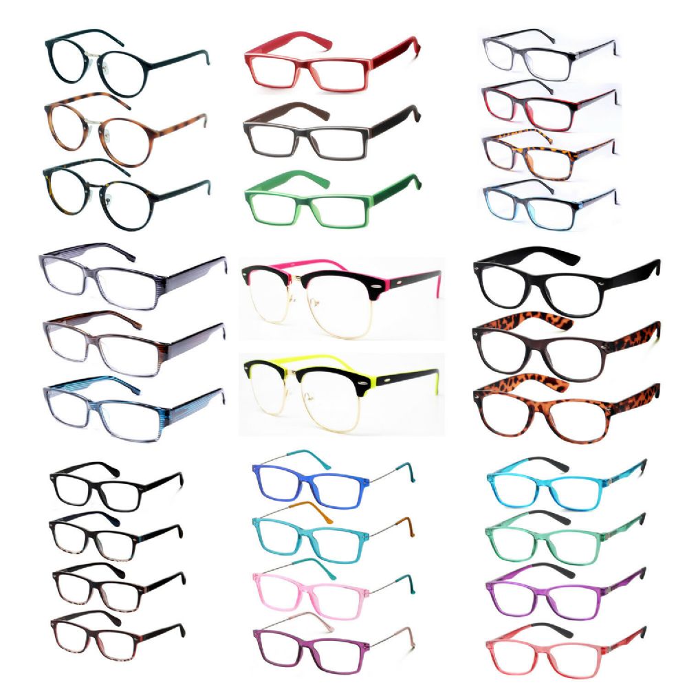 240 Pieces of Assorted Colors And Power Lens Plastic Reading Glasses Bulk Buy
