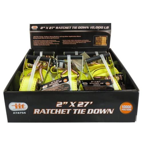 6 Pieces of Ratchet Tie With J Hooks