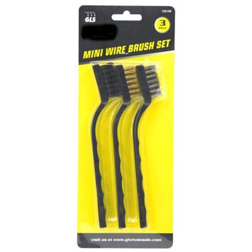 24 Pieces 3 Piece Mini Wire Brush Set - Tool Sets
