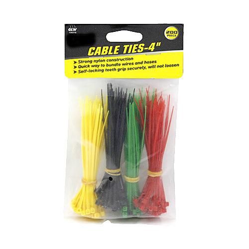 24 Wholesale 200 Piece Cable Ties