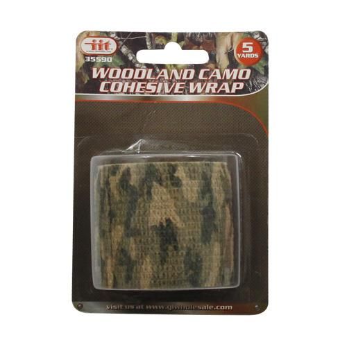 24 Pieces of Woodland Camo Cohesive 5 Yards