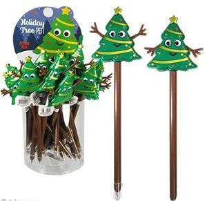 48 Pieces of Holiday Tree Action Pens