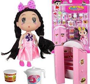 12 Wholesale 18 Piece Cupboard Dessert House Doll Play Sets