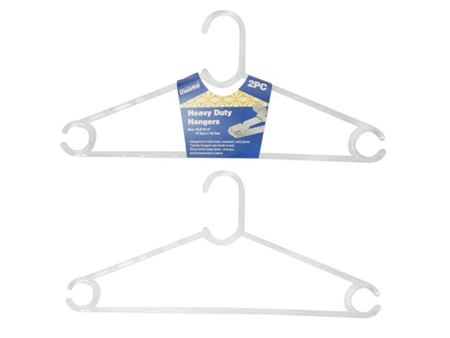 96 Pieces of Hangers 2 Piece Clear Plastic