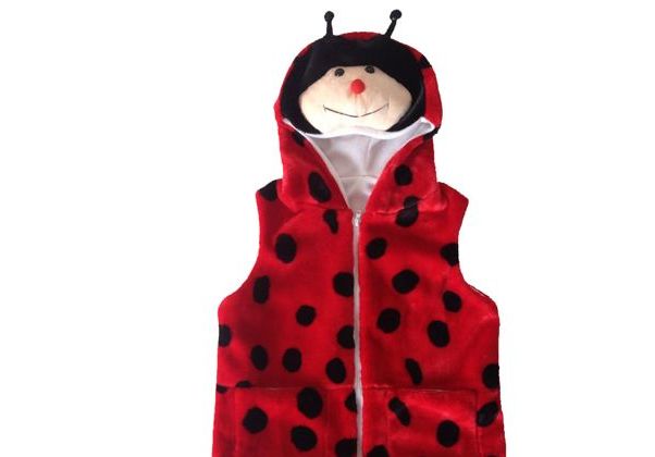 12 Pieces of Vest With Ladybug Hoody For Kids