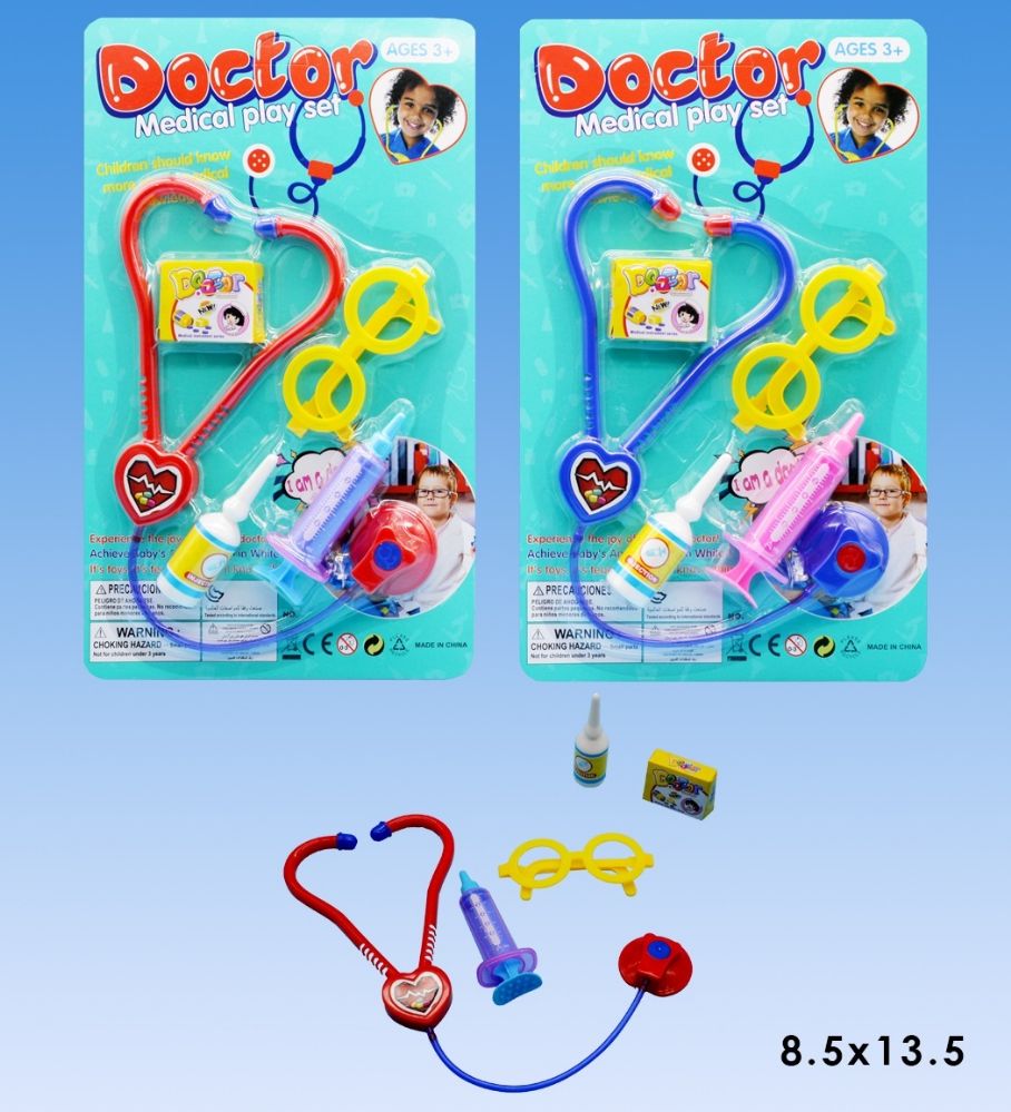 48 Wholesale Mini Doctor Set In Blister Card