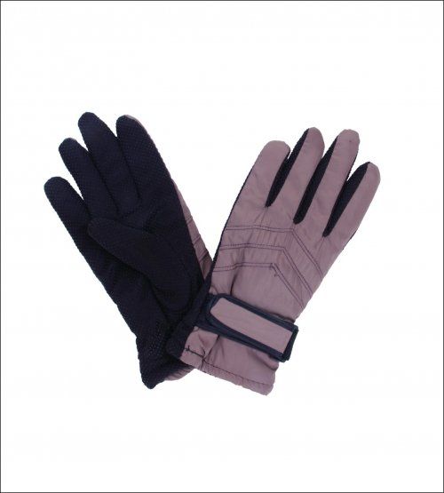 Winter Colorful Knit Gloves On A Snow Stock Photo - Image Of Navy