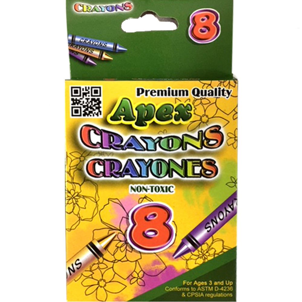 72 pieces of Crayons 8 Count