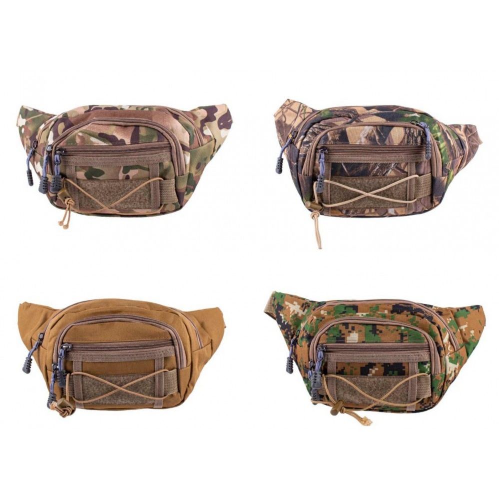 24 Wholesale Fanny Packs In 4 Assorted Camouflage Color