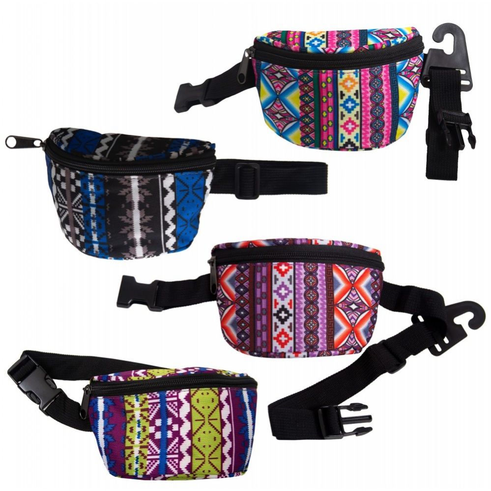 24 Pieces of Bulk Fanny Packs Belt Bags In 4 Assorted Colors