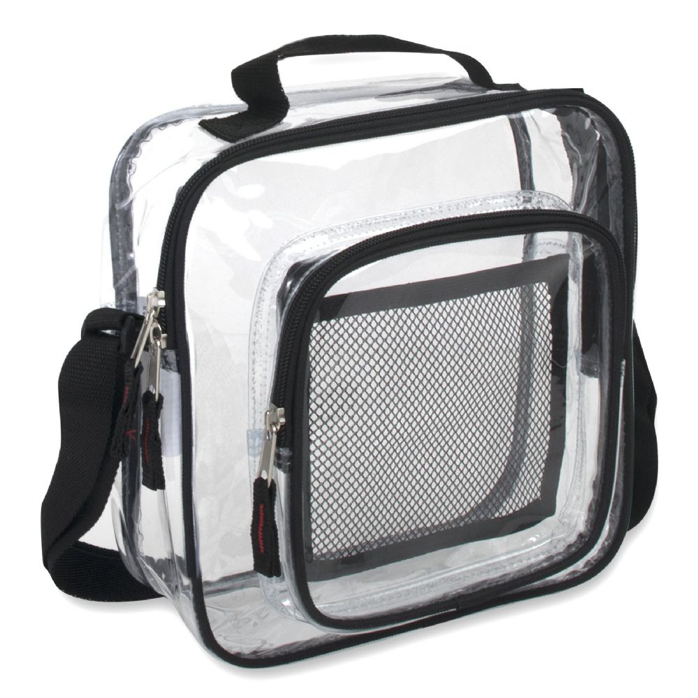 24 Pieces of Clear Toiletry Bag - Black