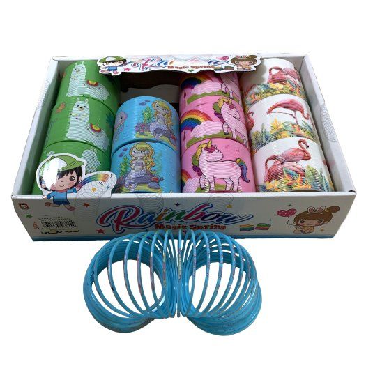 36 Wholesale 3" Magic Spring Toy [llama/mermaid/unicorn/flamingo]