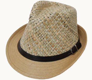 36 Pieces Adult Straw Top Fedora With Belt Band - Fedoras, Driver Caps & Visor