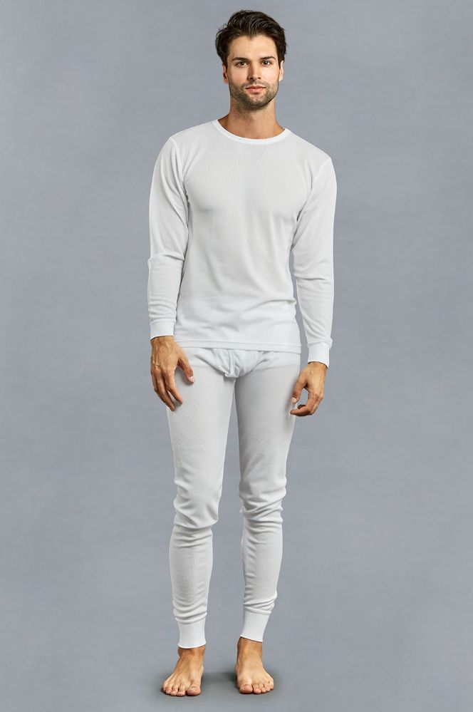12 Wholesale Men's Thermal Top And Bottom Set Color White Size Small - at -  wholesalesockdeals.com