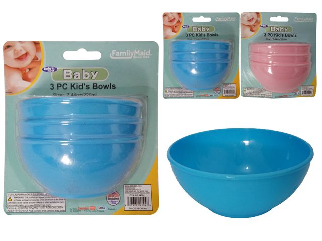 96 Pieces of 3pc Baby Bowls