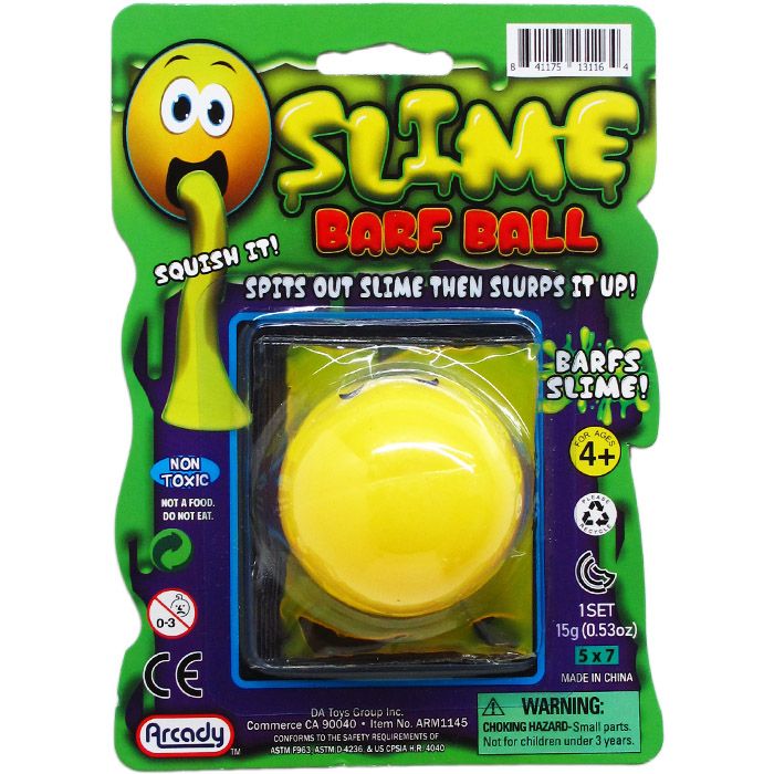 72 Pieces of Slime Barf Ball On Blister Card