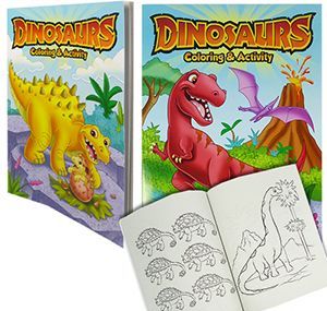 24 Wholesale Dinosaur Coloring And Activity Books