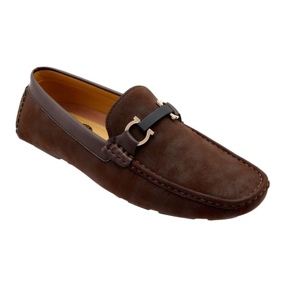 12 Pairs Mens Loafer Driver Shoes In Brown Men's Shoes at