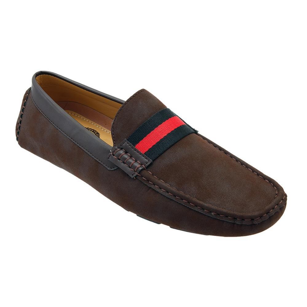 Wholesale Footwear Mens Loafer Driver Shoes In Brown