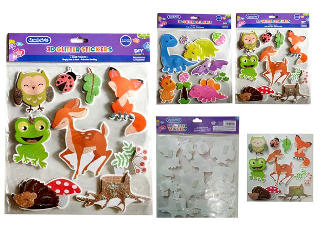 288 Pieces of Animal 3d Stickers