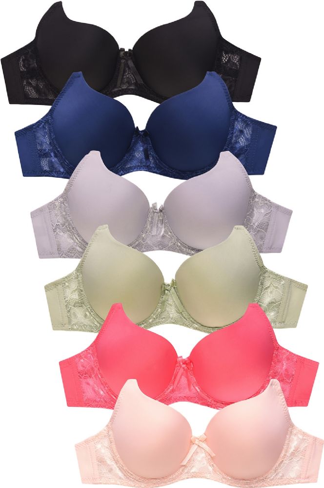 36 Wholesale Mamia Ladys A-Cup Underwire Padded Bra In Size 32a