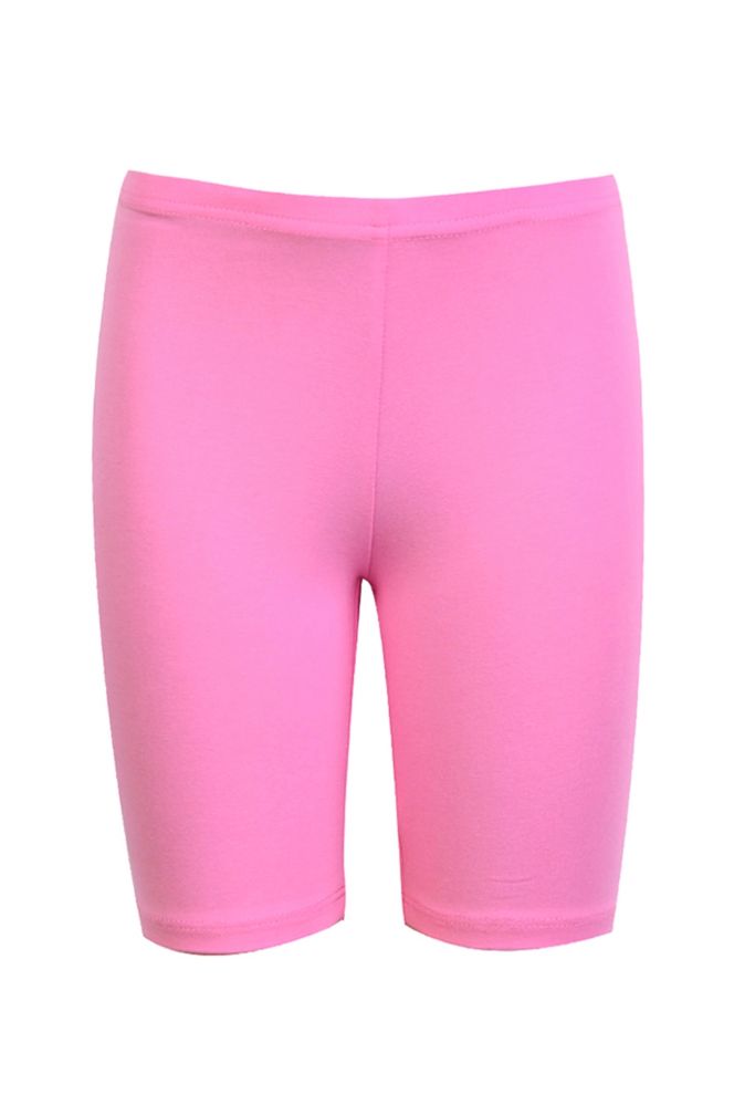 48 Pieces of Sofra Girls Short Cotton Leggings In Pink