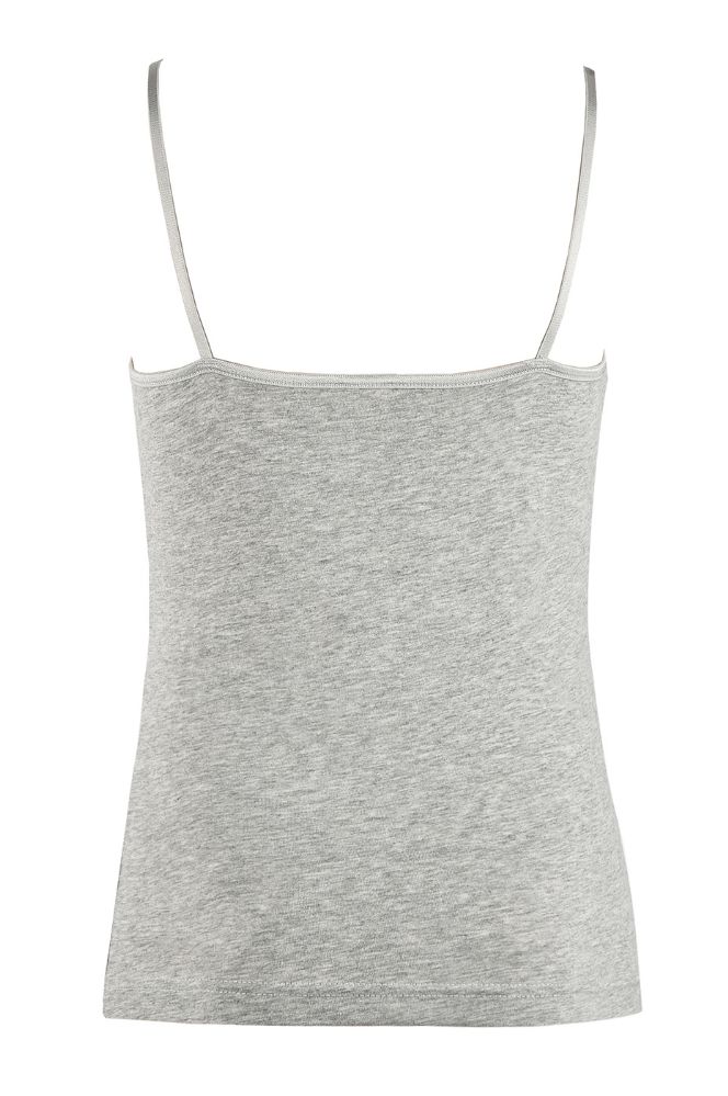 72 Pieces of Mopas Girl's Cotton Camisole In Heather Grey