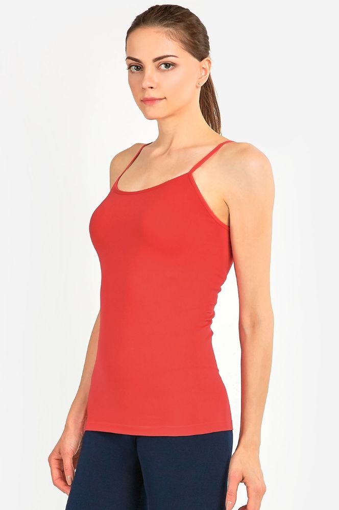 72 Pieces of Mopas Ladies Camisole In Fire Red