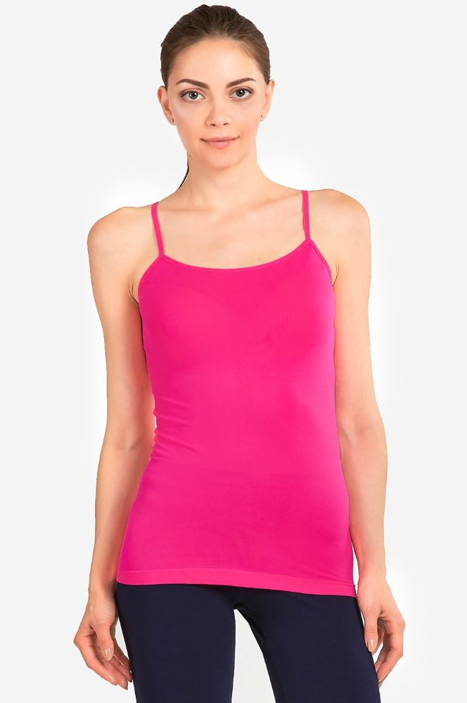 72 Pieces of Mopas Ladies Camisole In Hot Pink