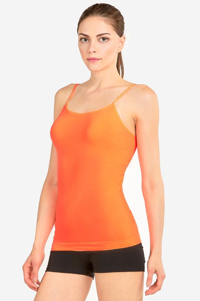 72 Pieces of Mopas Ladies Camisole In Neon Orange