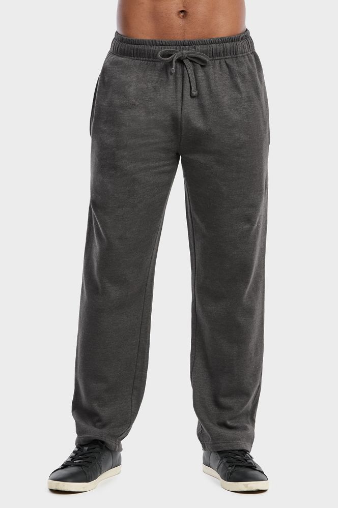 18 Pieces of Et Tu Mens Lightweight Fleece Sweatpants In Charcoal Grey Size Large