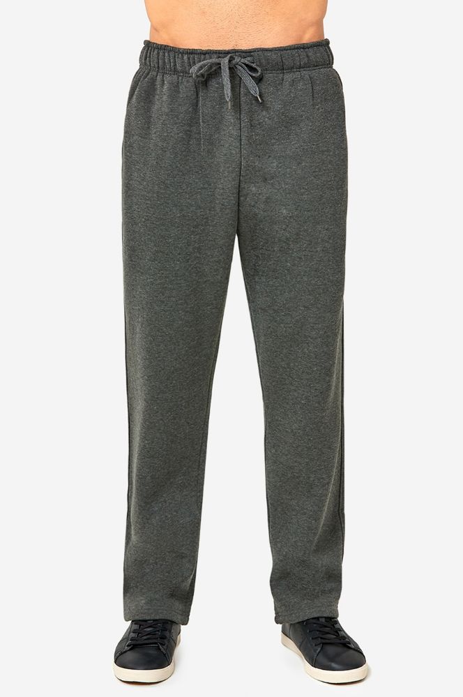 12 Pieces of Knocker Mens Slim Fit Fleece Heavy Weight Sweat Pants Charcoal Grey In Size Xx Large