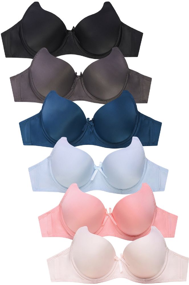 288 Wholesale Mamia Ladies Full Cup Plain Bra At 