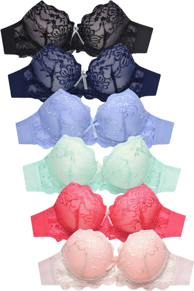 288 Pieces Sofra Ladies Demi Cup Lace Bra - Womens Bras And Bra