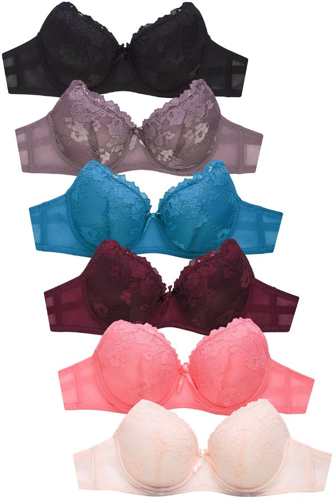 288 Pieces Sofra Ladies Full Cup Lace Bra - Womens Bras And Bra