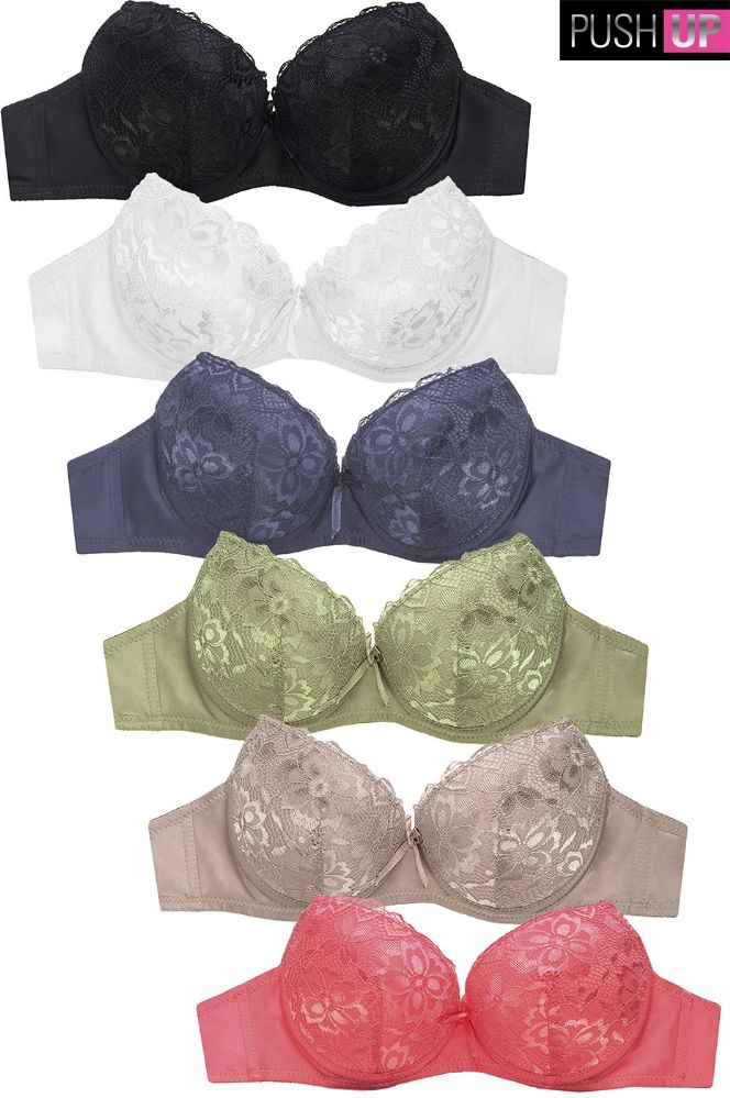 144 Wholesale Sofra Ladies Lace Dd Cup Bra - at