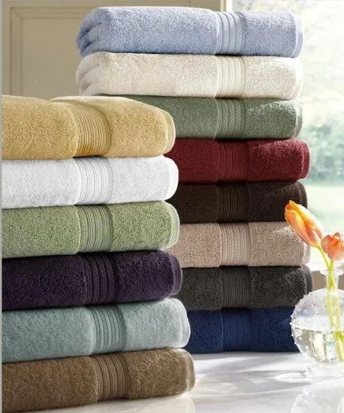 6 Pieces of Designer Luxury Heavy Weight 100 Percent Egyptian Bath Towel In Marigold
