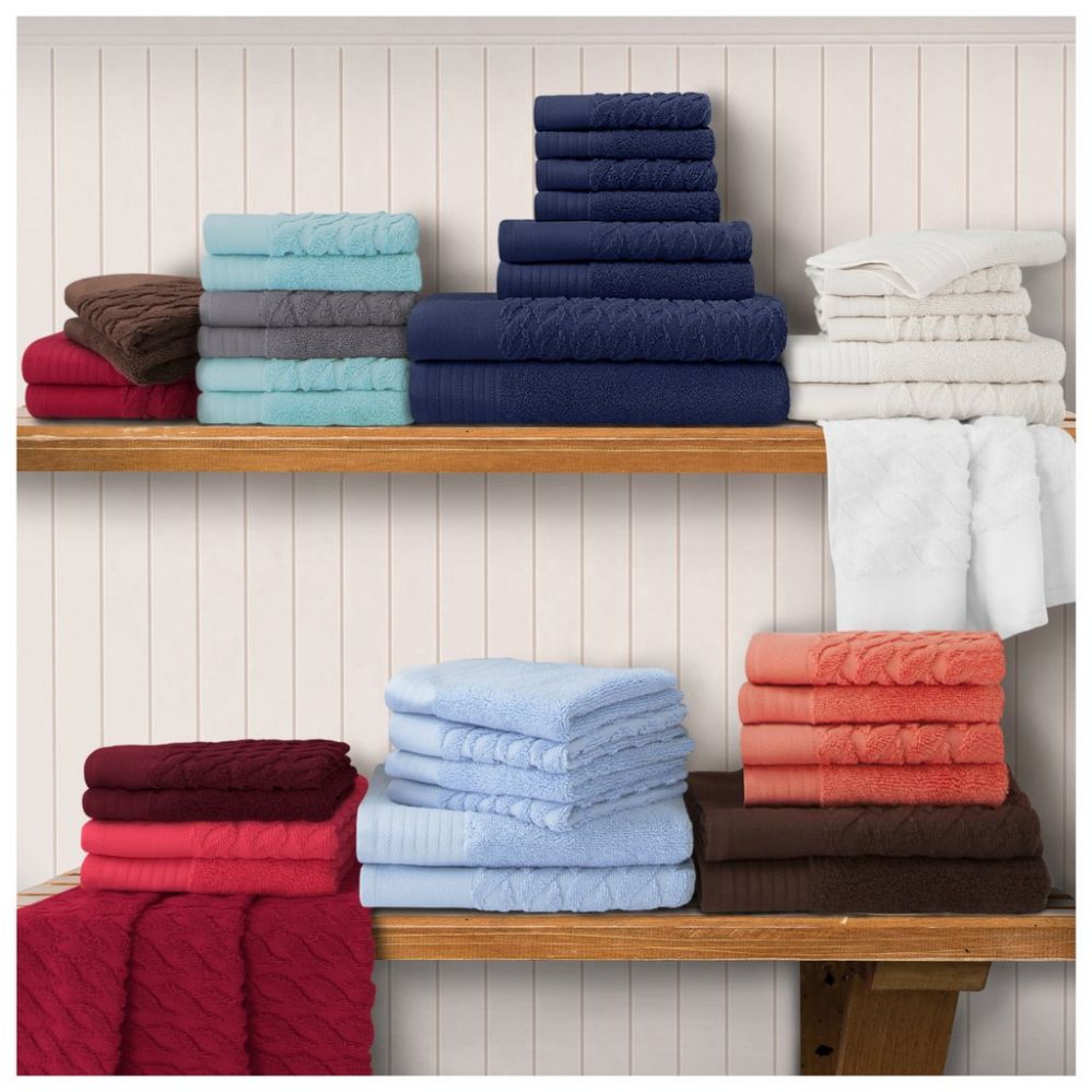 Cotton Terry Towels 16x30 Heavyweight White