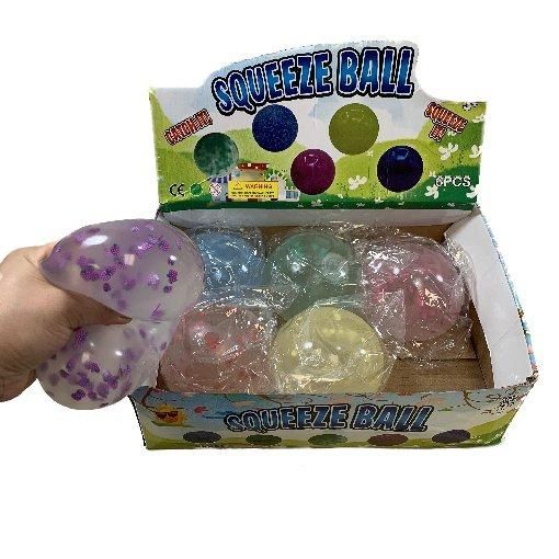 24 Wholesale 4 Squish Jelly Ball With Sprinkles