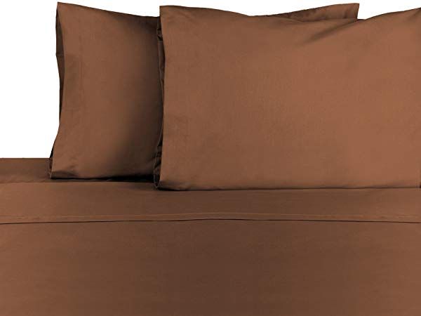 12 Pieces of Martex King Size Colored Fitted Sheet Heavy Weight And Durable In Chocolate