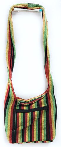 5 Pieces of Nepal Hobo Bags Cotton Rasta Color