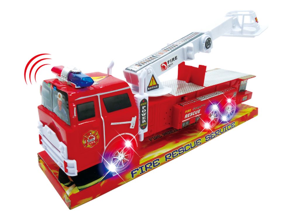 36 Wholesale Friction Fire Rescue W/light & Sound (batt.incl.) 14"