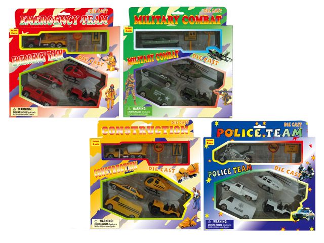 96 Pieces of Assorted Diecast Play Set