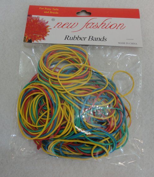 24 Pieces of 100g Colored Rubber Bands