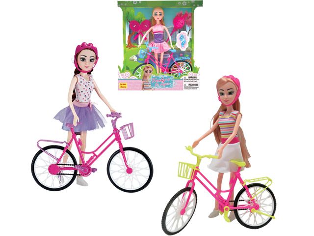24 Wholesale Beauty Doll Play Set With Bike