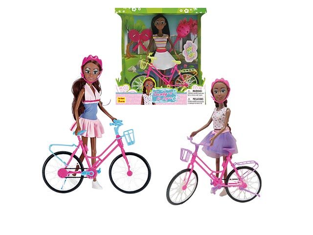 24 Wholesale Sport Doll With Bike Play Set